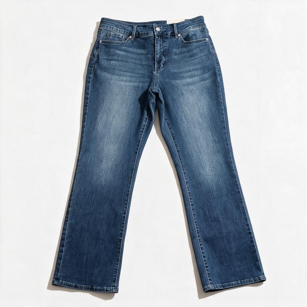 NEW NYDJ 12 Marilyn Straight Uplift Jean Lana Stretch Comfort Casual Slimming